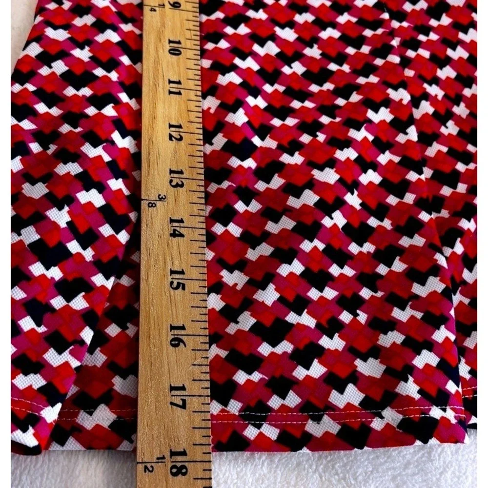 Nanette Lepore Athletic Skort Sz XL Geometric Print Pickleball Golf Tennis NEW